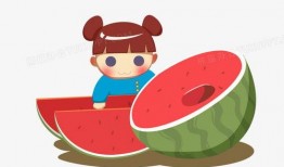 吃瓜卡通剪影素材,趣味横生的视觉盛宴