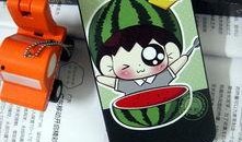 情侣吃瓜手机壳,手机壳见证爱情瞬间